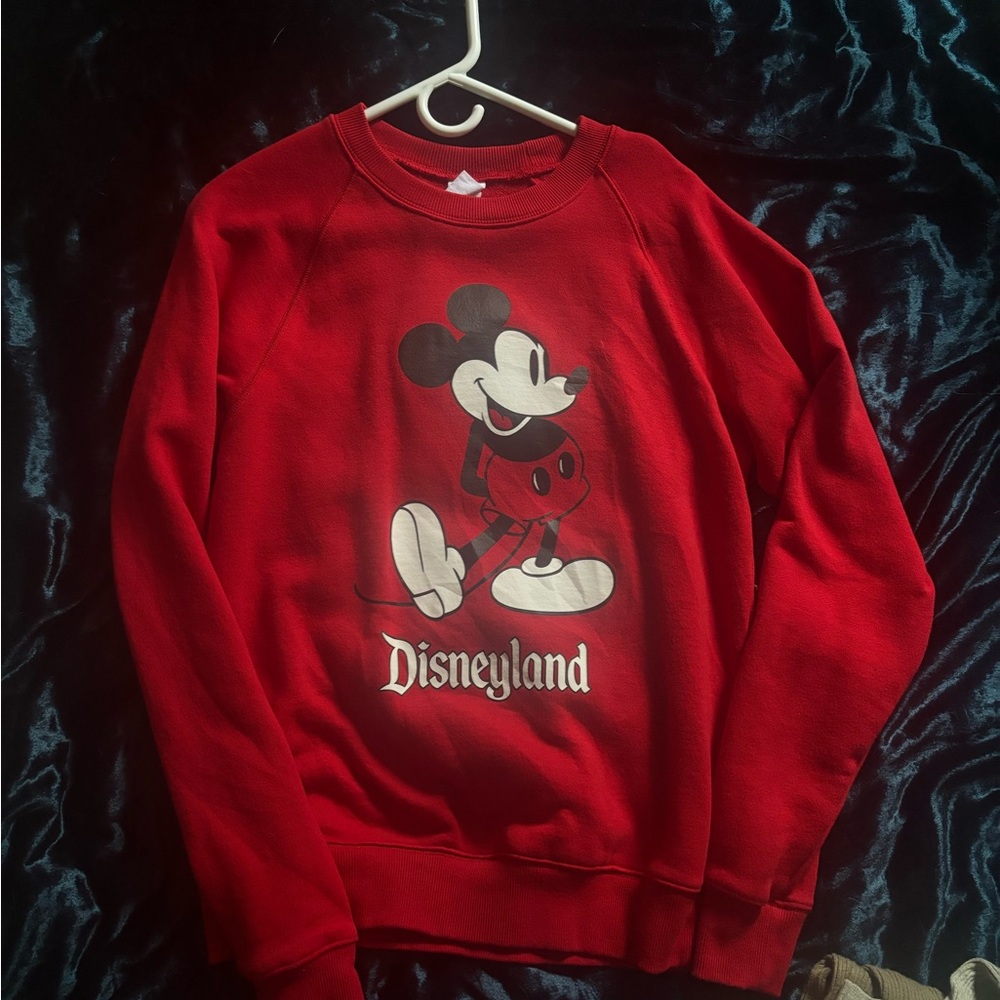 Disneyland Mickey Mouse Red Pullover Sweater